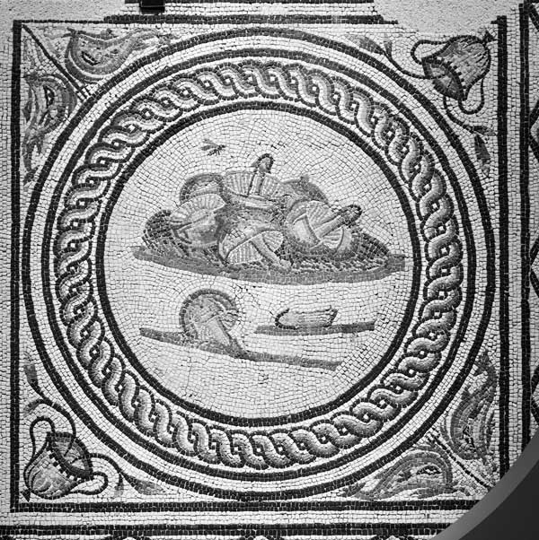 Mosaïque des Xenia, Marbre, pierre et verre Saint-Romain-en-Gal-Vienne, Musée gallo-romain